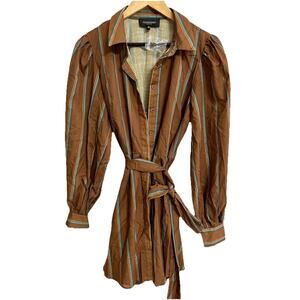 Free Market Boho Dress Brand New Size Medium With Buttons & Belt